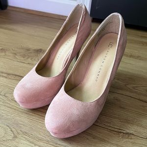 LC Lauren Conrad Johanna Mauve Suede Heel size 6